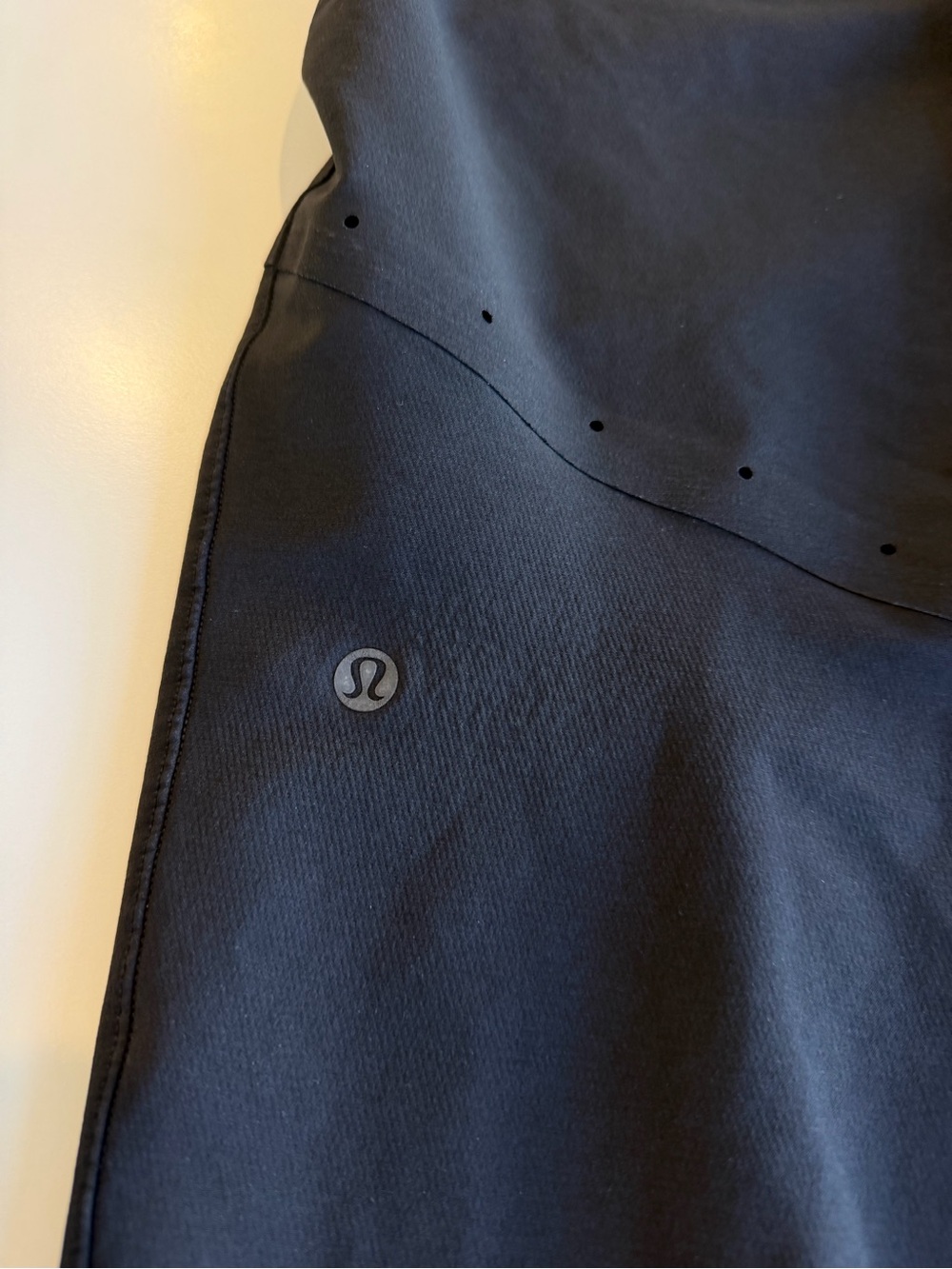 lululemon athletica Black Jogger Pants with Perforated Detail